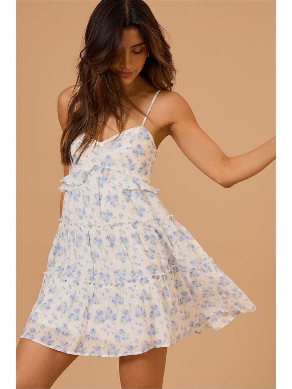 NWT Altar’d State Women’s Blue Floral Mini Dress Size Medium